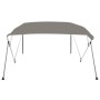 Bimini di Prua con Tendalino 4 Archi Grigio 243x250x131 cm