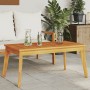 Tavolo da Pranzo da Giardino 100x55x45 cm Legno Massello Acacia