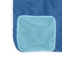 Letto a Soppalco con Tunnel Bambini Blu 90x200cm Massello Pino