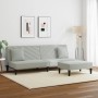 Set di Divani 2 pz con Cuscini Grigio Chiaro in Velluto