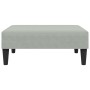 Set di Divani 2 pz con Cuscini Grigio Chiaro in Velluto