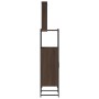 Set Mobili da Bagno 3 pz Rovere Marrone in Legno Multistrato