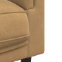 Set di Divani 3 pz con Cuscini Marrone in Velluto