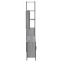 Set Mobili da Bagno 4 pz Grigio Sonoma in Legno Multistrato
