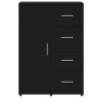 Credenza Nero 60x31x84 cm in Legno Multistrato