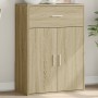 Credenza Rovere Sonoma 60x30x84 cm in Legno Multistrato