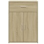 Credenza Rovere Sonoma 60x30x84 cm in Legno Multistrato