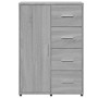 Credenza Grigio Sonoma 60x31x84 cm in Legno Multistrato