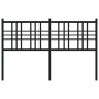 Testiera in Metallo Nero 140 cm