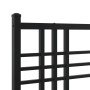 Testiera in Metallo Nero 140 cm
