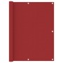 Paravento Balcone Rosso 120x600 cm in Tessuto Oxford