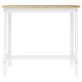 Set da Bar 3 pz Bianco in Legno Massello di Pino