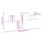 Scaffale a Parete Rovere Sonoma 104,5x10x43cm Legno Multistrato
