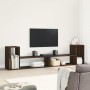 Mobili TV 2 pz Rovere Marrone 100x30x50 cm in Legno Multistrato