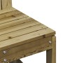 Sedia da Giardino 50,5x55x77 cm in Legno Impregnato di Pino