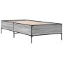 Giroletto Grigio Sonoma 75x190cm in Legno Multistrato e Metallo
