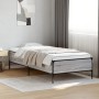 Giroletto Grigio Sonoma 75x190cm in Legno Multistrato e Metallo