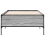 Giroletto Grigio Sonoma 75x190cm in Legno Multistrato e Metallo