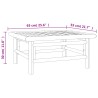 Set Salotto da Giardino 3pz con Cuscini Tortora Bambù