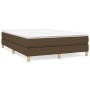 Giroletto a Molle Marrone Scuro 140x190 cm in Tessuto