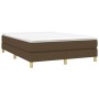 Giroletto a Molle Marrone Scuro 140x190 cm in Tessuto