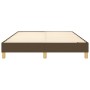 Giroletto a Molle Marrone Scuro 140x190 cm in Tessuto