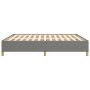 Giroletto a Molle Grigio Scuro 180x200 cm in Tessuto