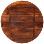 Piano per Tavolo Ø 90x2,5 cm Rotondo Legno Massello di Recupero