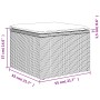 Set Divano da Giardino 11 pz con Cuscini Beige Misto Polyrattan