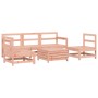 Set Divani da Giardino 6 pz in Legno Massello Abete Douglas