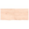 Ripiano a Parete 120x50x(2-4) cm Massello Rovere Non Trattato