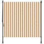 Tenda a Rullo Esterno Arancio Bianca 200x270cm Tessuto Acciaio