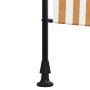 Tenda a Rullo Esterno Arancio Bianca 200x270cm Tessuto Acciaio