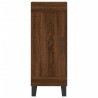 Credenza Rovere Marrone 34,5x34x180 cm in Legno Multistrato