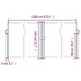 Tenda da Sole Laterale Retrattile Verde Scuro 140x1200 cm