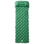 Materasso Campeggio Gonfiabile con Cuscino 1 Persona Verde