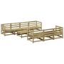 Set Divani da Giardino 8 pz in Legno Impregnato di Pino