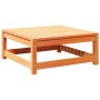 Set Divani da Giardino 8 pz Marrone Cera Legno Massello Pino