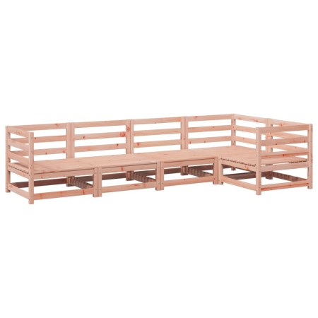 Set Divani da Giardino 5 pz in Legno Massello Abete Douglas