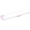 Ripiano Muro Marrone 220x50x(2-6) cm Massello Rovere Trattato