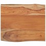 Piano Tavolo 70x60x2,5 cm Rettangolare Legno Acacia Bordi Vivi