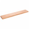 Ripiano Muro Marrone 160x30x(2-6) cm Massello Rovere Trattato