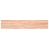 Ripiano Muro Marrone 160x30x(2-6) cm Massello Rovere Trattato