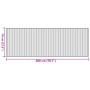Tappeto Rettangolare Marrone 70x200 cm in Bambù