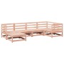 Set Divani da Giardino 6 pz in Legno Massello Abete Douglas