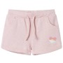 Pantaloncini per Bambini con Coulisse Rosa Chiaro Misto 128