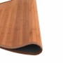 Tappeto Rotondo Marrone 80 cm in Bambù