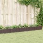 Fioriera da Giardino con Picchetti Marrone 362,5x42,5x28,5cm PP