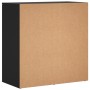 Credenze 2 pz Nere 79x38x80 cm in Legno Multistrato