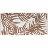 Tappeto da Esterno Marrone e Bianco 100x200 cm Reversibile